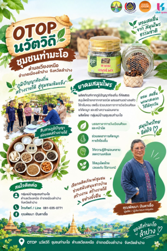 🔶️พช. เมืองลำปาง ประชาสัมพันธ์ 🌿✨ OTOP นวัตวิถี ชุมชนท่ามะโอ ตำบลเวียงเหนือ อำเภอเมืองลำปาง จังหวัดลำปาง ✨🌿